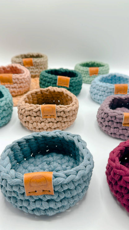 Mini Oil basket / Trinket ( SOLID COLOR)