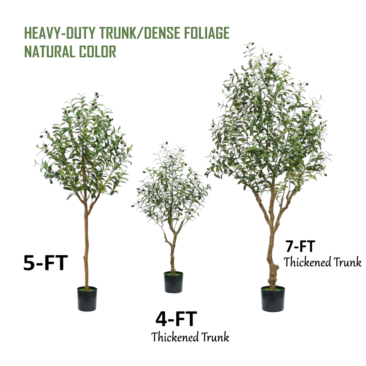 Extra-Dense Foliage-Artificial Quality Realistic Olive Tree