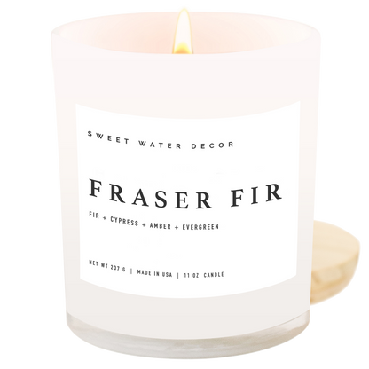 Fraser Fir 11 oz Soy Candle - Christmas Decor & Gifts