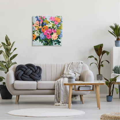 Vivid Bouquet Blooms Canvas Art