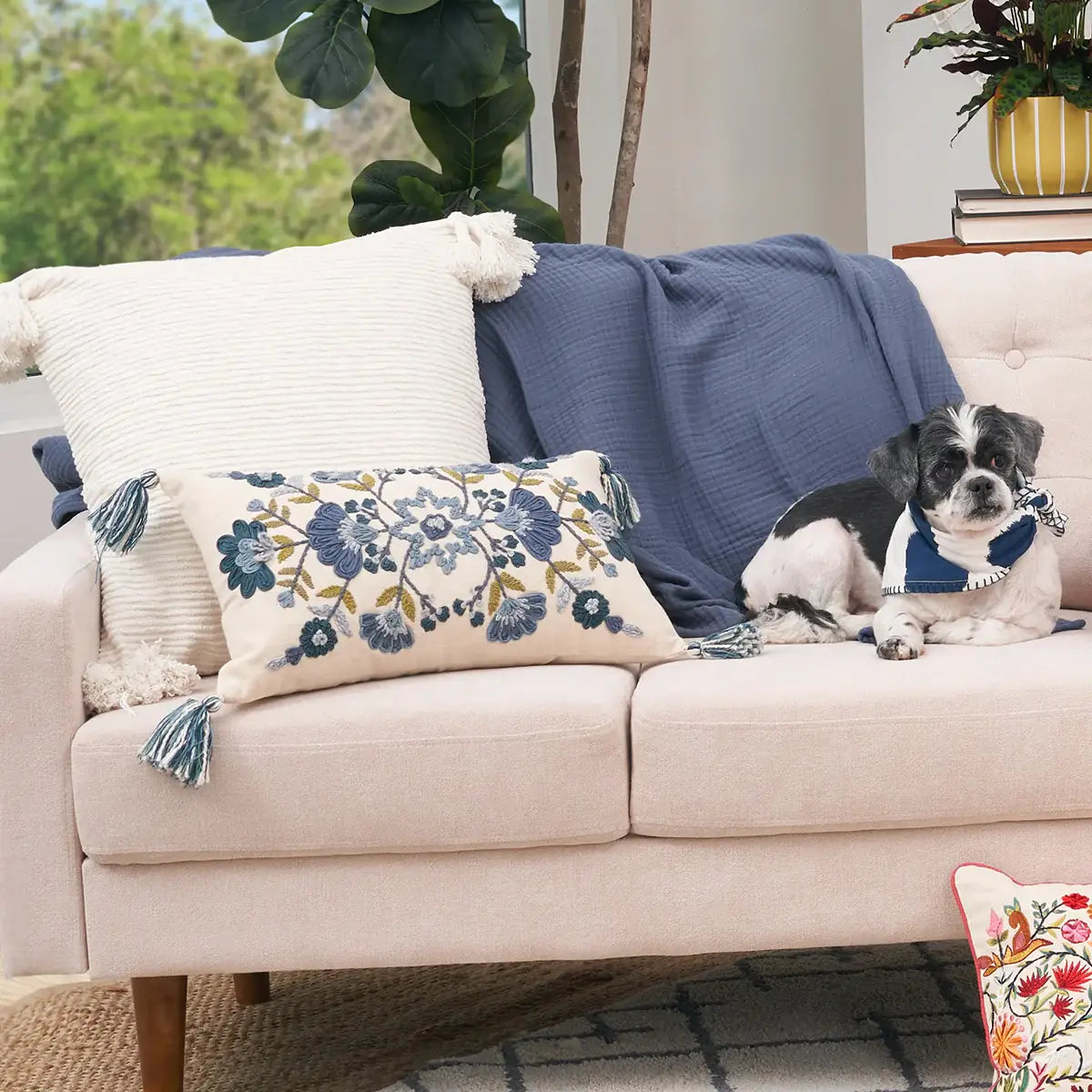 Bray Floral Throw Pillow