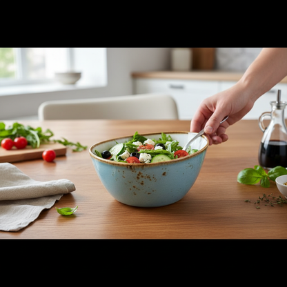 Terra - Oval Bowl, Light Blue, 4.75"