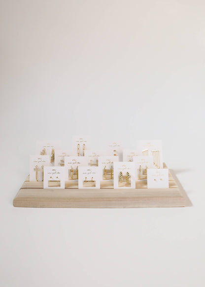 Wooden Earring Horizontal Display Board