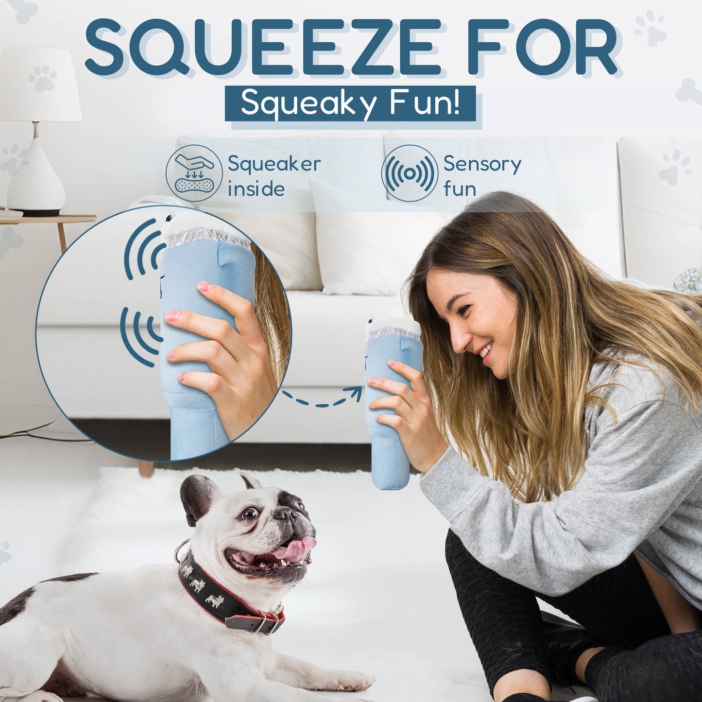 Pup Cup Tumbler Dog Toy- Plush & Squeaky Dog Toy Gifts