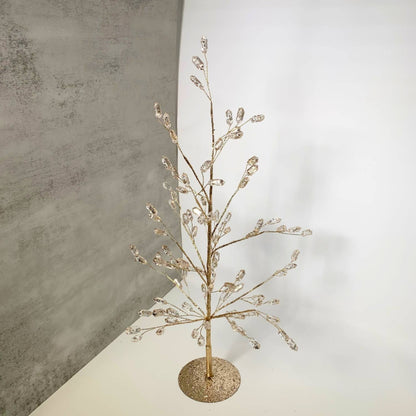 Elegant Acrylic Amethyst Gem Christmas Tree -Champagne 18.5"