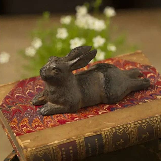 Large Cast Iron Rabbit