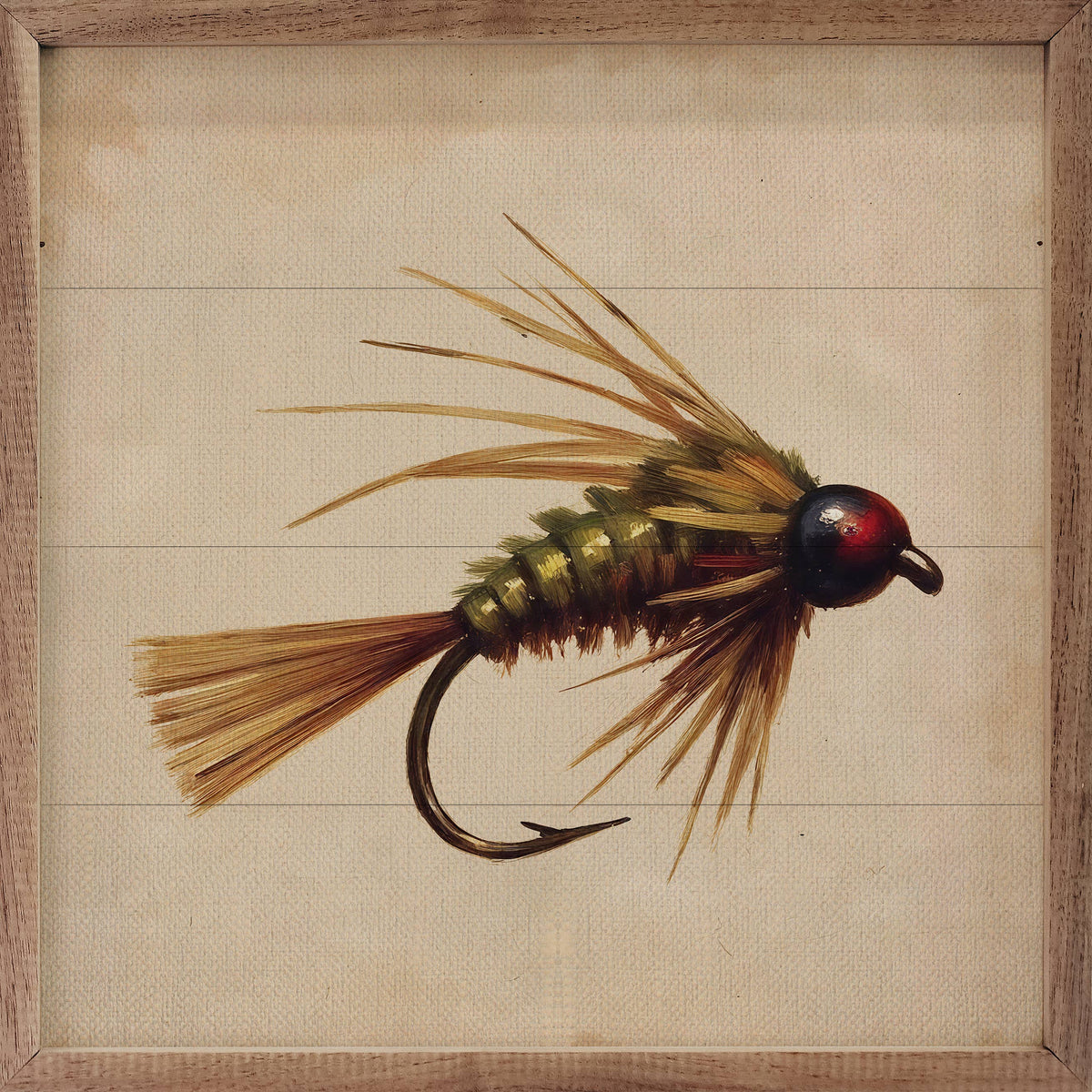 Green and Gold Fishing Fly