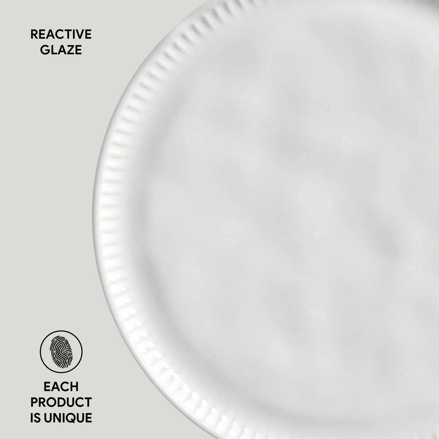 Linhas Bio New White Dessert Plate, 8.46"