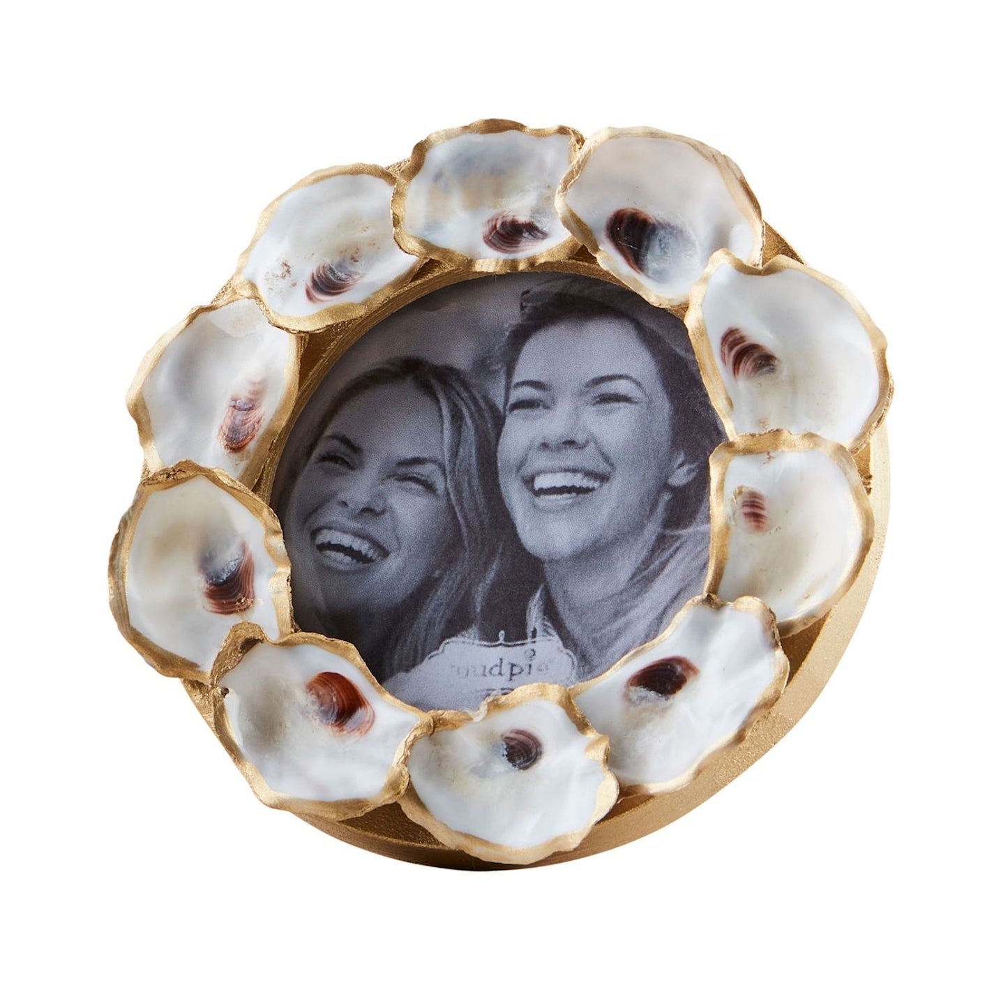 Oyster Mini Round Picture Frame