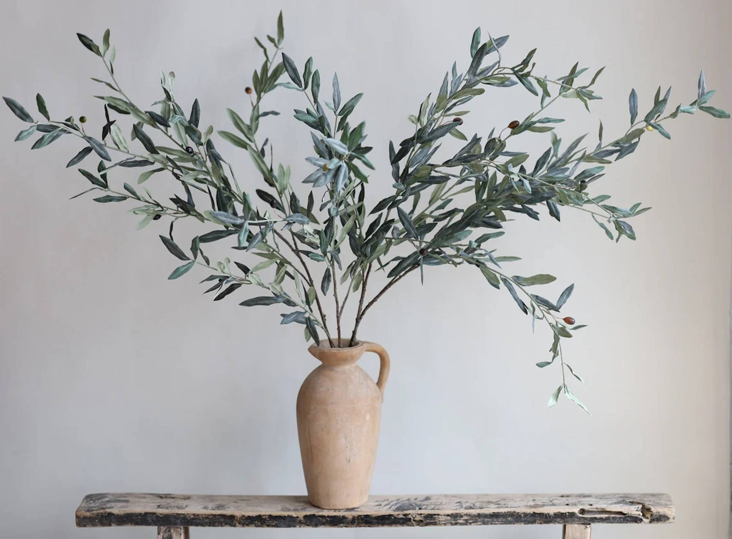 Premium Quality Olive Branch Leaf Fruit Spray-Frosty Green