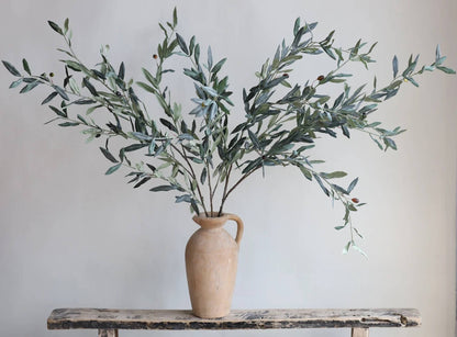 Premium Quality Olive Branch Leaf Fruit Spray-Frosty Green