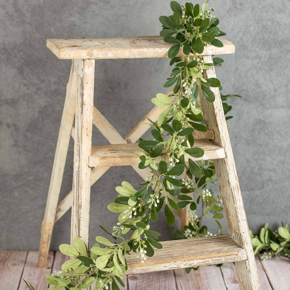 Faux Tea Olive Greenery - Select Garlands or Branch Stems