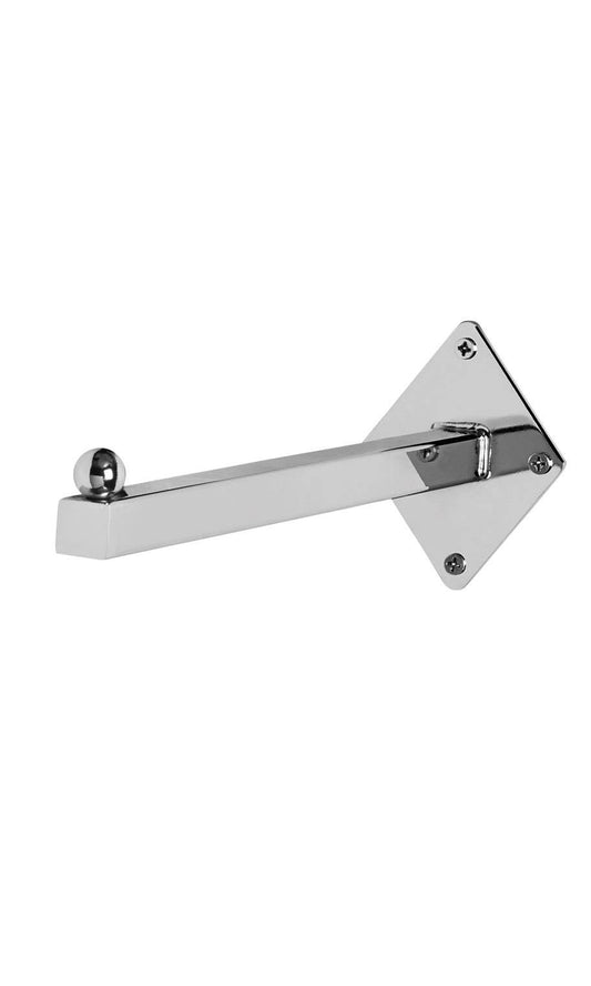 12" Chrome Straight Faceout Wall Mount
