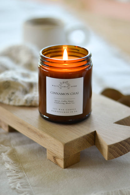 Cinnamon Chai Handpoured 8 oz. Soy Candle | Made in USA
