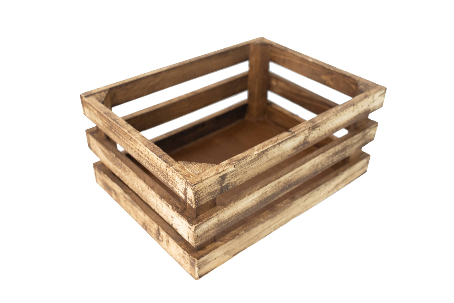 Killian Wood Crate-Store Display-Set of 3-Antiqued White