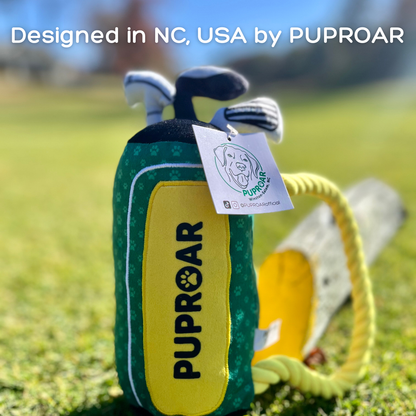 Golf Dog Toy- Squeaky and Crinkle Dog Toys- Pawfect Gift!