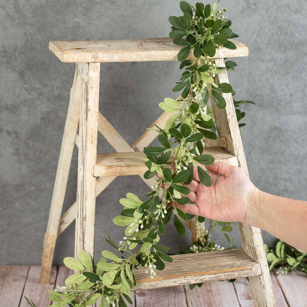 Faux Tea Olive Greenery - Select Garlands or Branch Stems