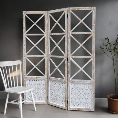 3 Panel Room Divider and Folding Screen