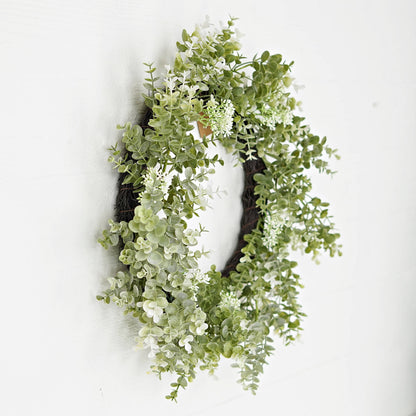 24in Twig Wreath-Sage Eucalyptus with Seeds