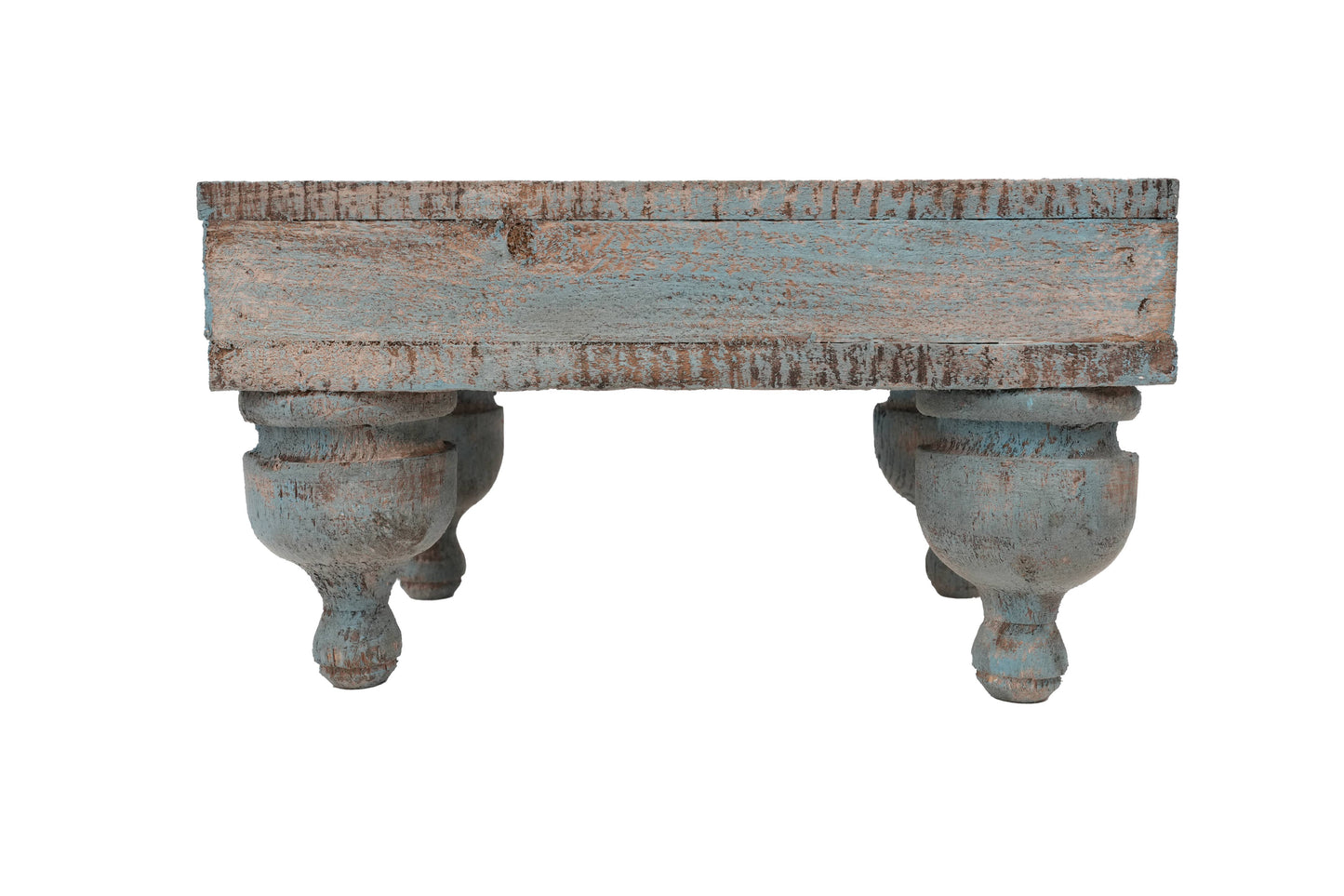 Chula Cake Table LARGE -Display-Reclaimed Wood-Turquoise