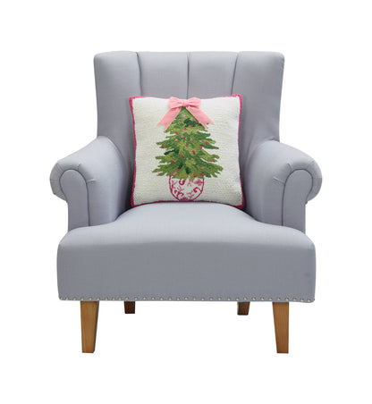 Chinoiserie Ribbon Tree Hook Pillow