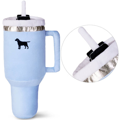 Pup Cup Tumbler Dog Toy- Plush & Squeaky Dog Toy Gifts