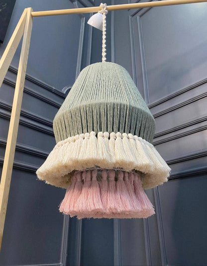 Green kids room lighting, nursery lamp, baby shower gift, nursery bohemian decor lamp, pink nursery lamp,