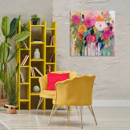 Urban Paint Bouquet Canvas