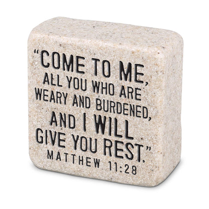 LCP Come To Me Scripture Stone
