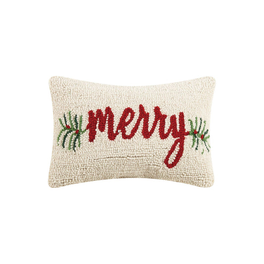 SOLD OUT.  Merry Hook Pillow