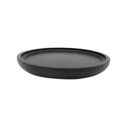 Black Round Wood Tray - Home Decor & Gifts