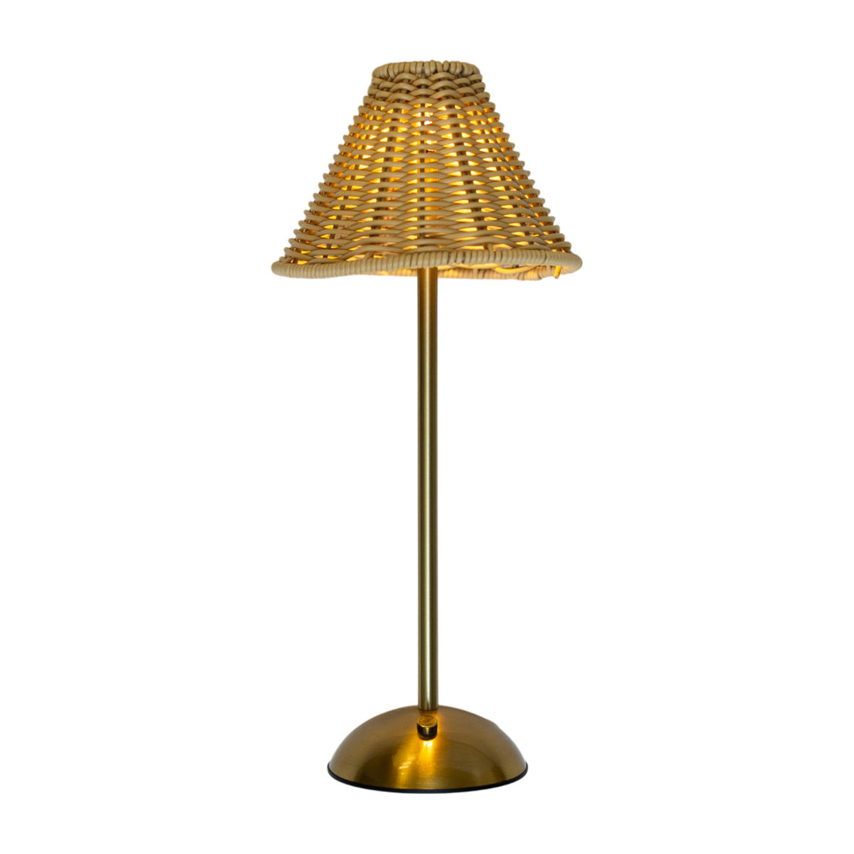 Lamp - Golden Rattan 6.25" x 15" PK 4