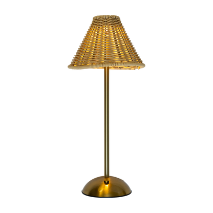 Lamp - Golden Rattan 6.25" x 15" PK 4