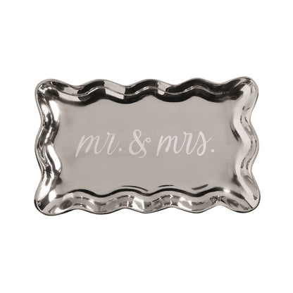 Silver Tray MR & MRS