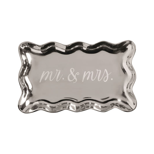 Silver Tray MR & MRS