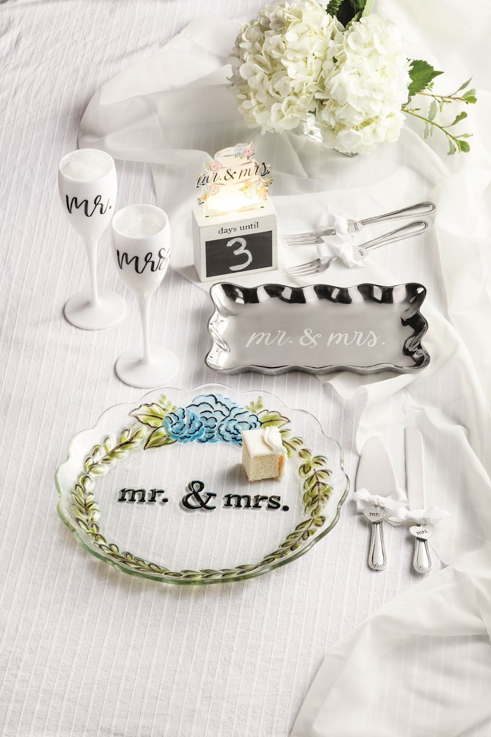 Silver Tray MR & MRS