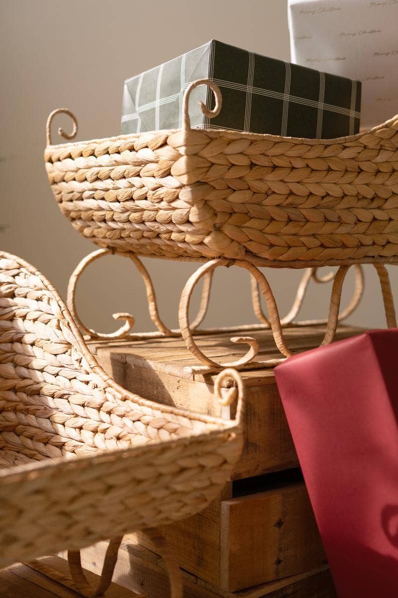 WATER HYACINTH CHRISTMAS SLEIGH Large