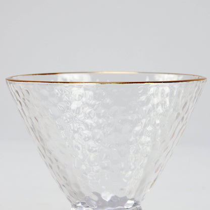 Small Gold Rim Martini Glass