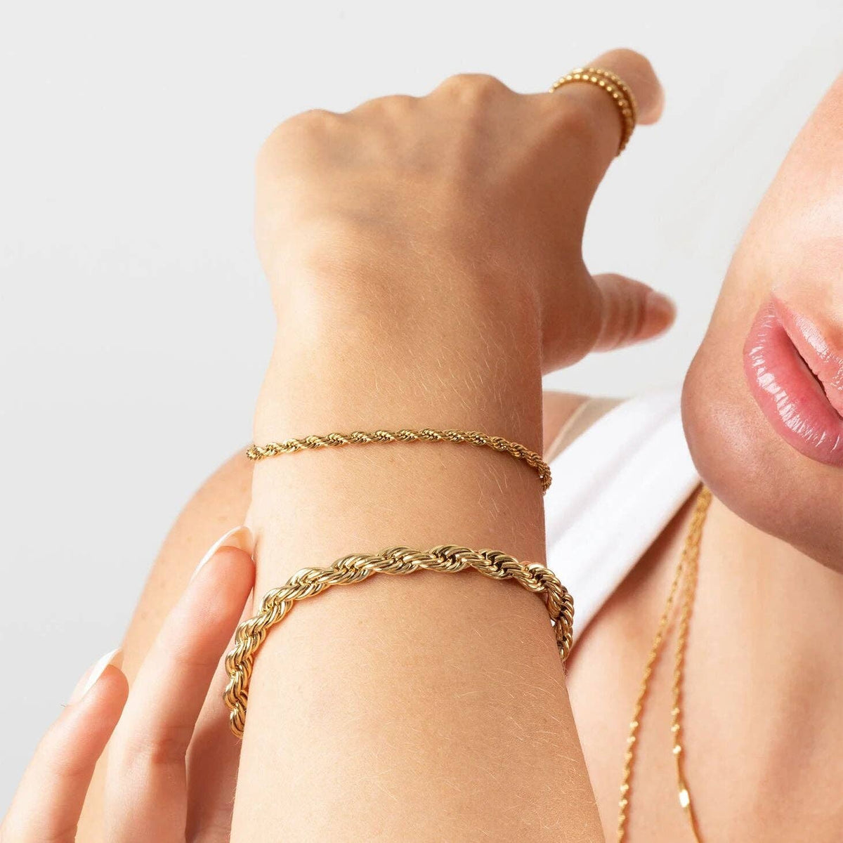 14K Gold Filled Plus™ Rope Chain Bracelet