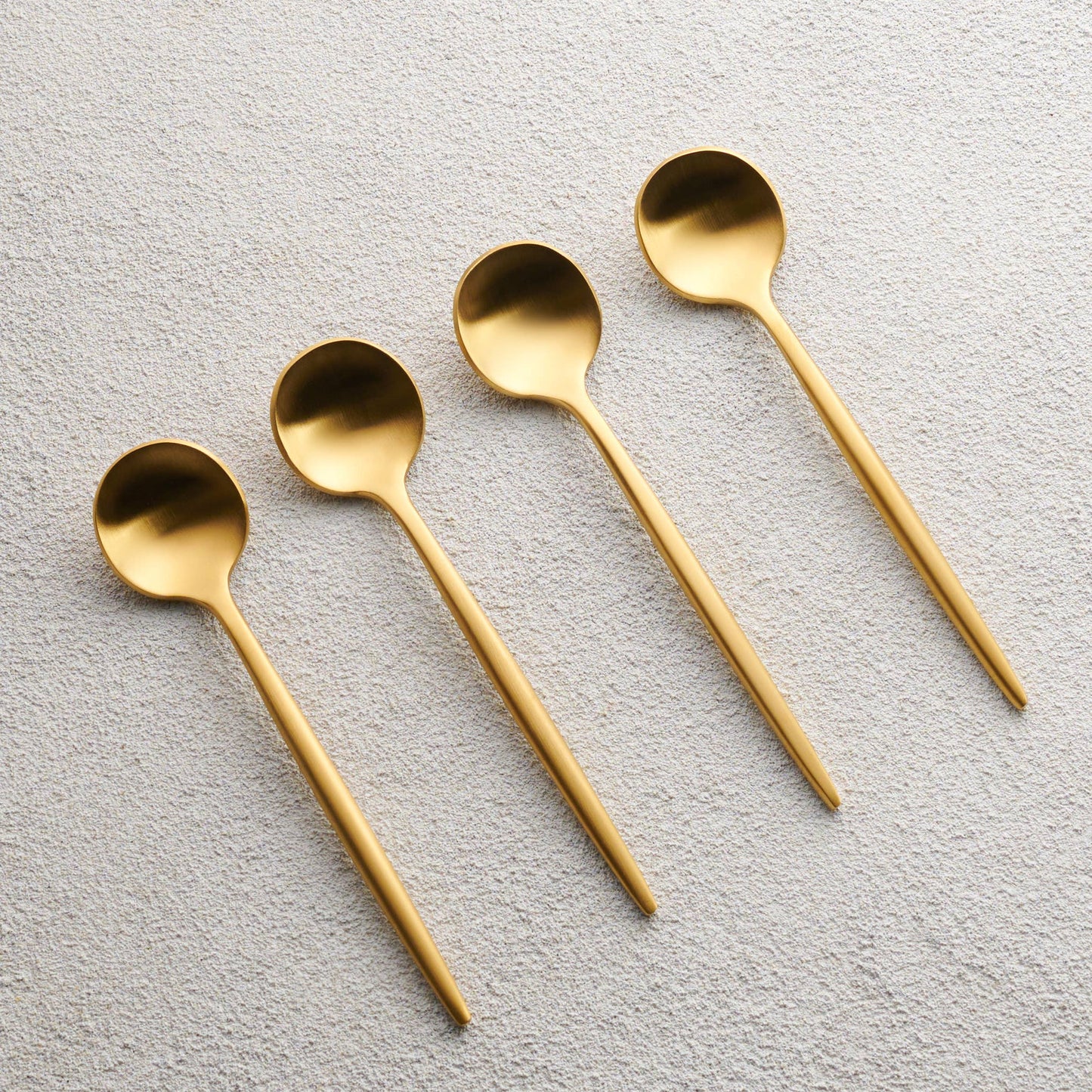 Vikko - Vera, Brushed Gold, 18/10 SS, Coffee Spoon, 4 Pk