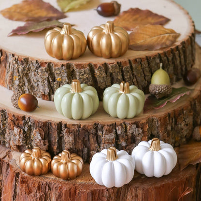 Harvest Gold Pumpkin Place Card Holder (Set of 6)