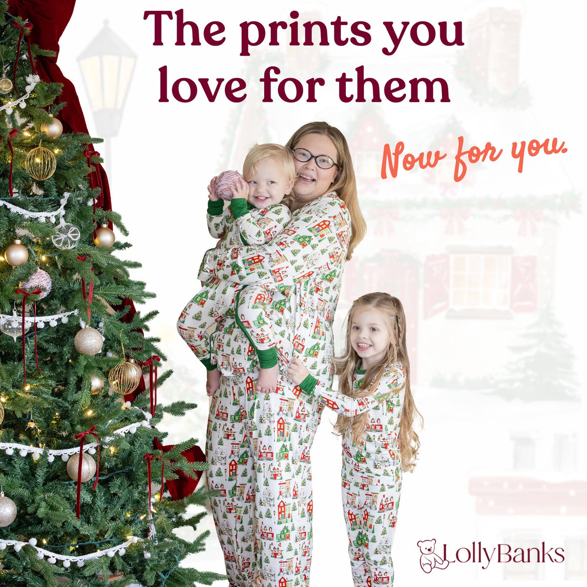 Women's Bamboo Long Sleeve Pajama Set Merry Lane