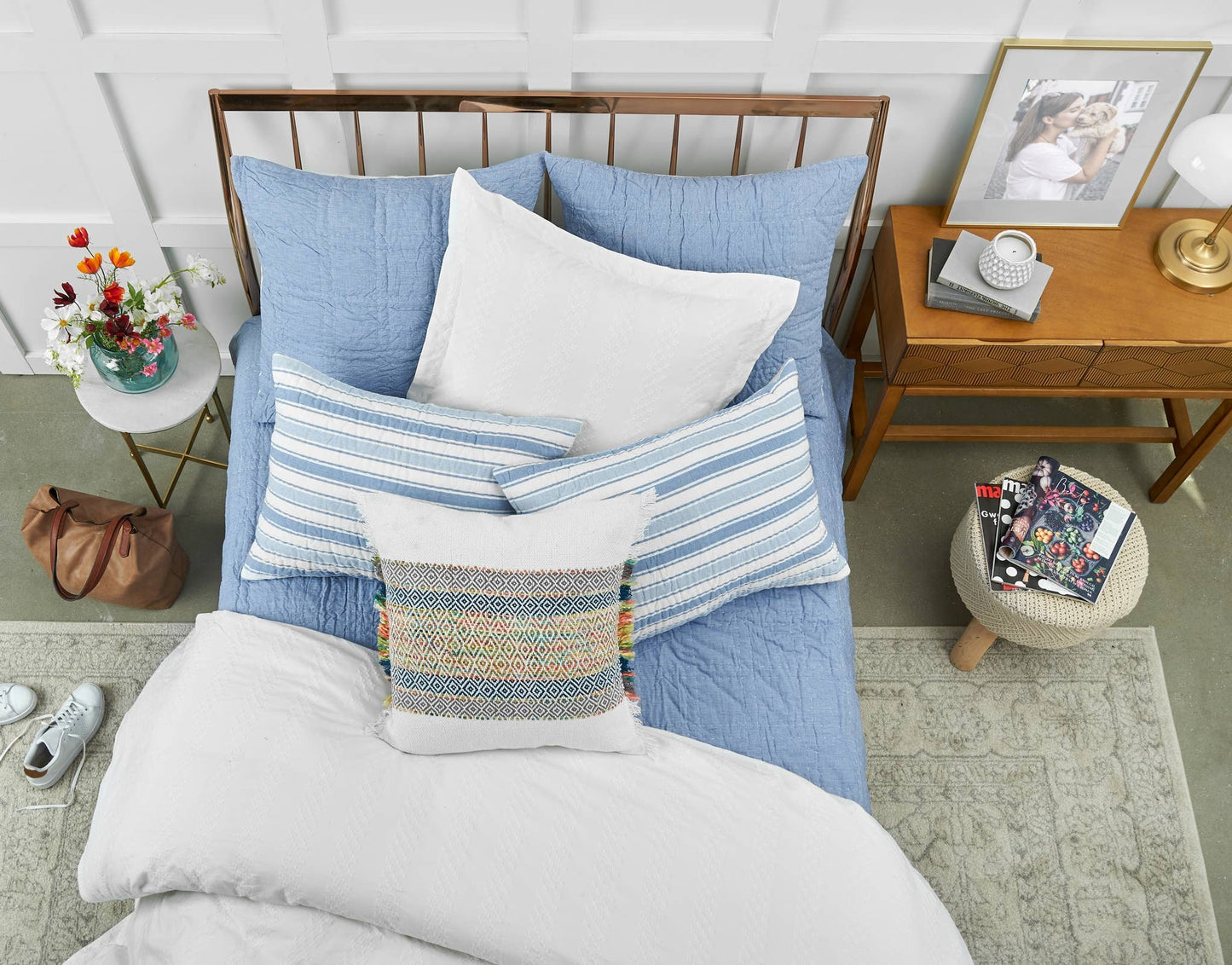Ashley Diamond Striped Throw Pillow
