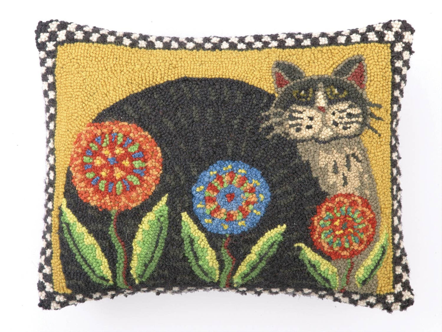Penny Flower Cat Hook Pillow - Lisa Hilliker