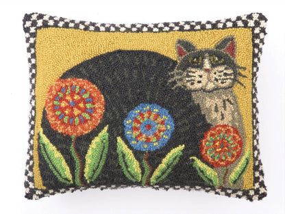 Penny Flower Cat Hook Pillow - Lisa Hilliker