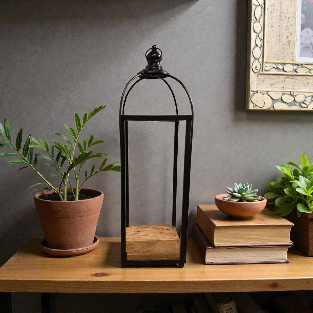 Slim Hex Lantern 7x7x21in