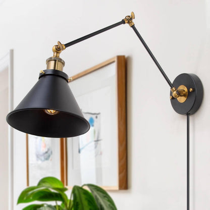 Wolemia 1-Light Swing Arm Light Swag Wall Sconce