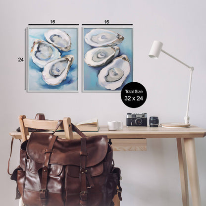 Oysters on the Half Shell Framed Art