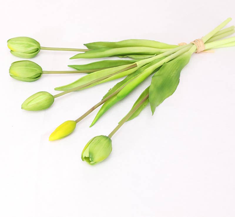 16" Real Touch Lifelike Tulip-3 flowers 2 buds