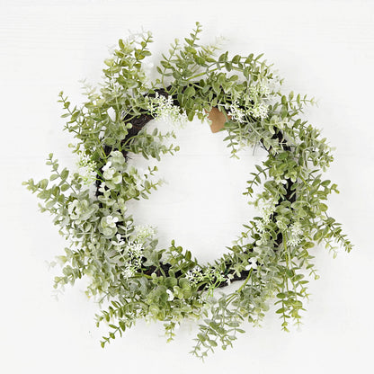 24in Twig Wreath-Sage Eucalyptus with Seeds